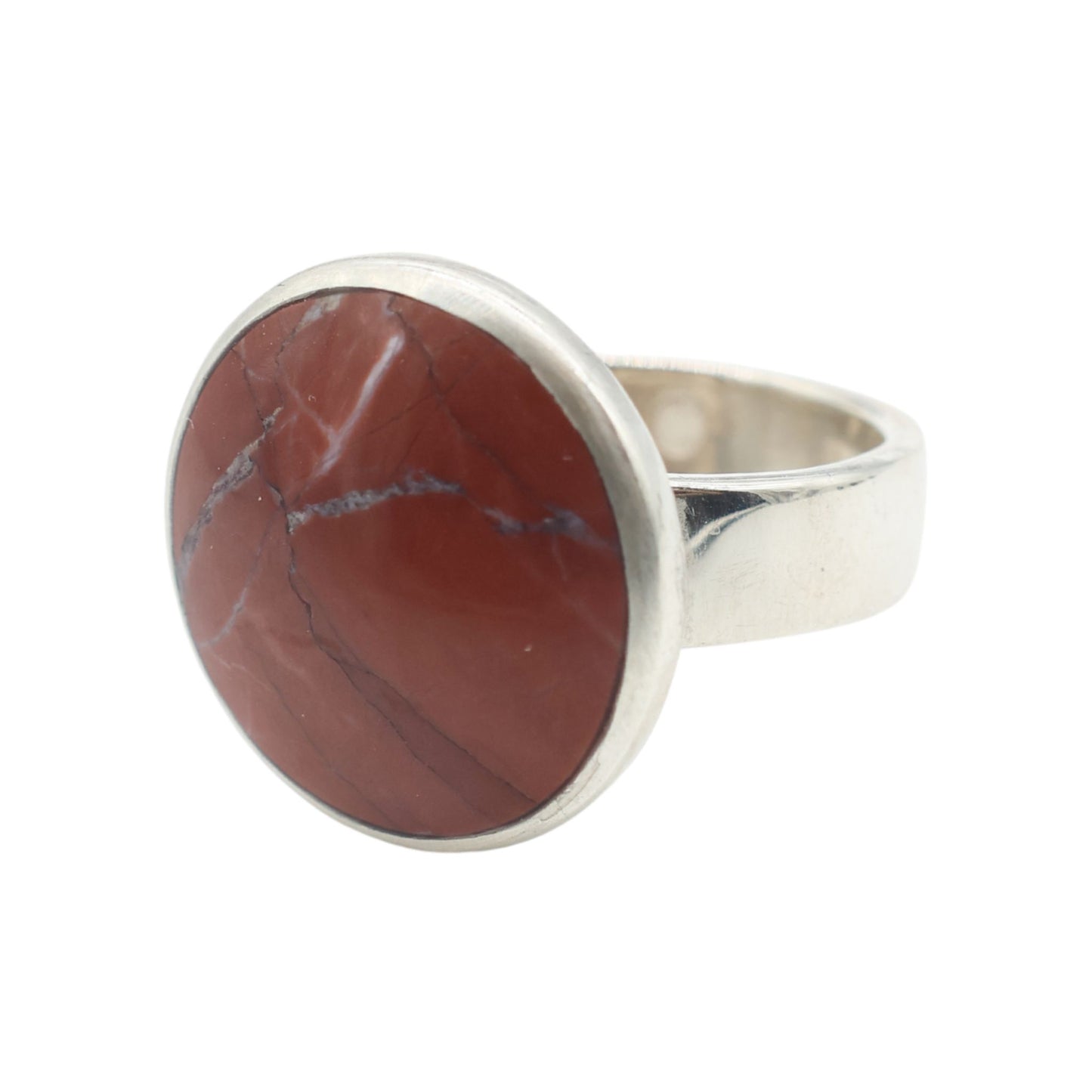 Adjustable Medium Ring in Sassalbo Marble, Wine Red