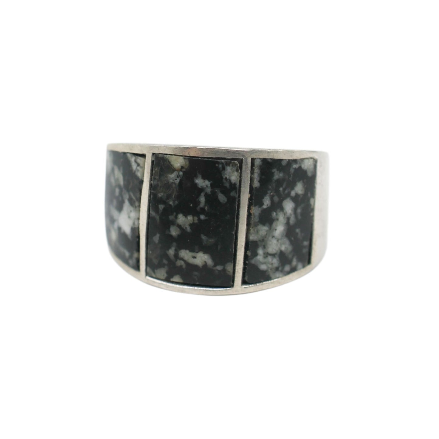 Unisex Ring Made of Palü Granite from Valposchiavo