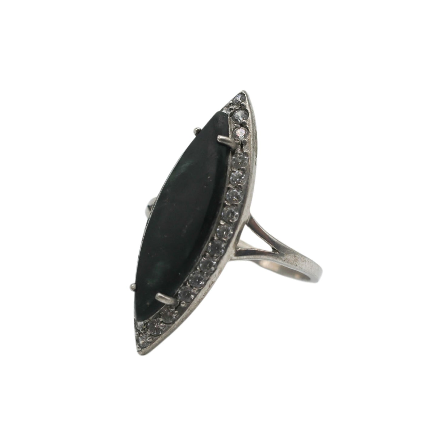 Valposchiavo Serpentine Ring with Zirconia Finish