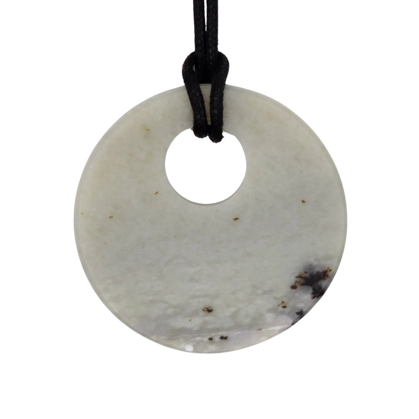 Minimalist Pendant in Light Nephrit Jade from Valposchiavo