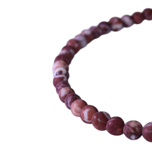 Necklace with Spheres in Sassalbo Marble from Valposchiavo