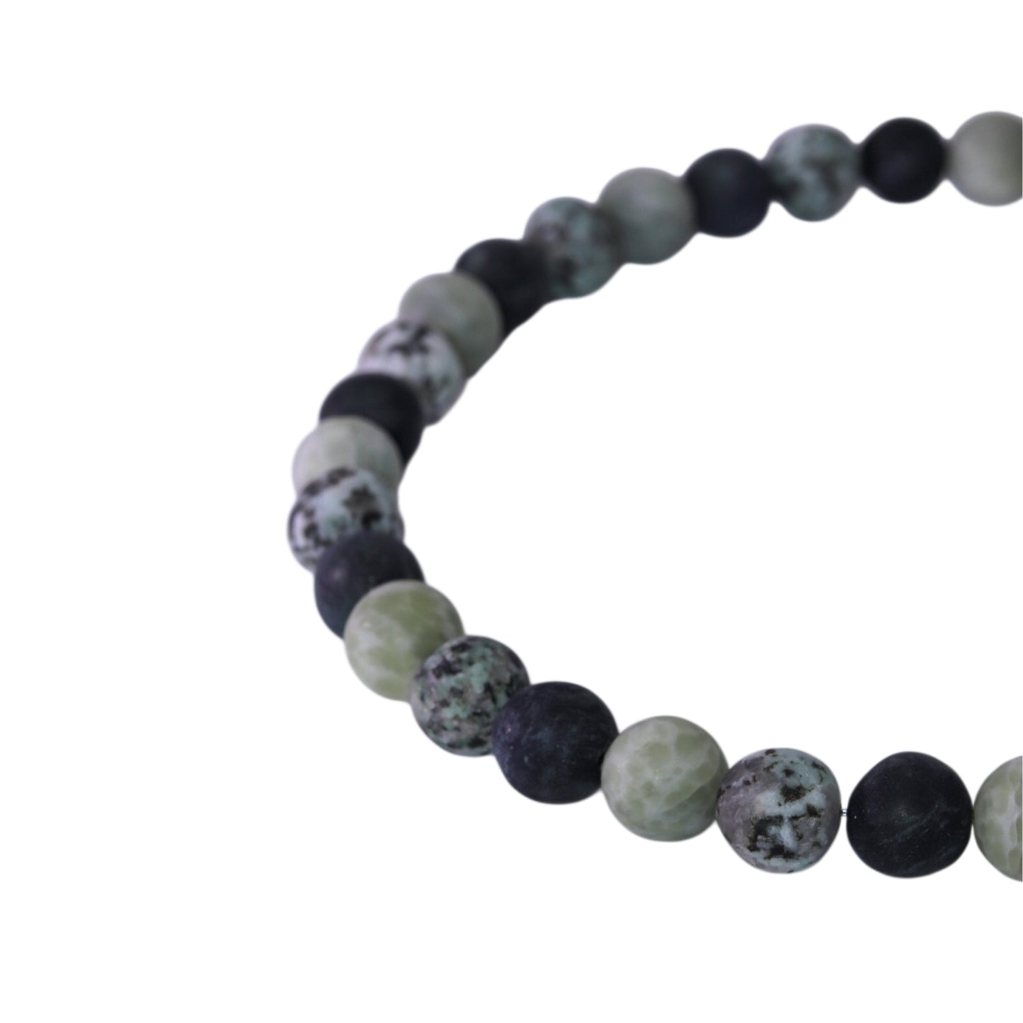 Collana in giada-nefrite, pietra di lago e serpentino