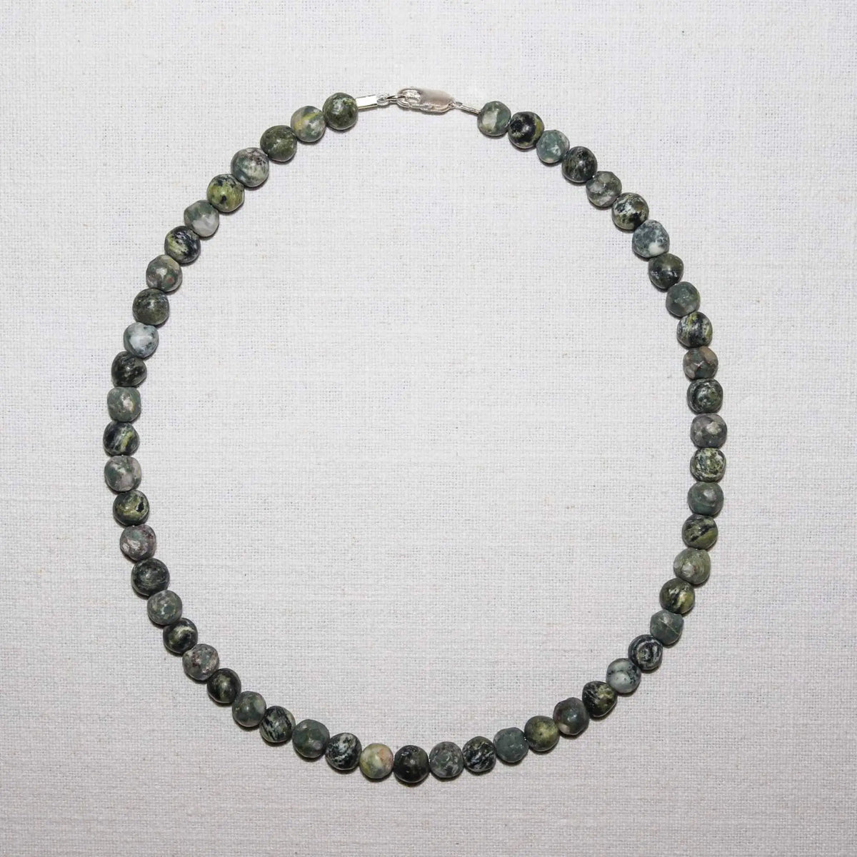 Necklace in Green Lake Stone from Valposchiavo