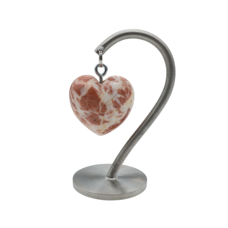 Heart of the Alps ® in Red-White Luminous Sassalbo Marble