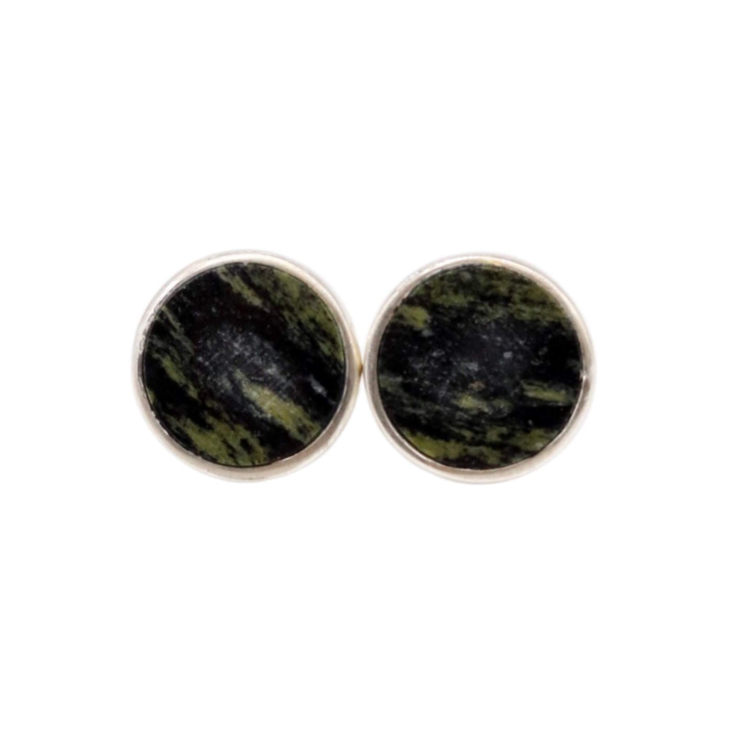 Earrings Made from Green Lake Stone from Valposchiavo