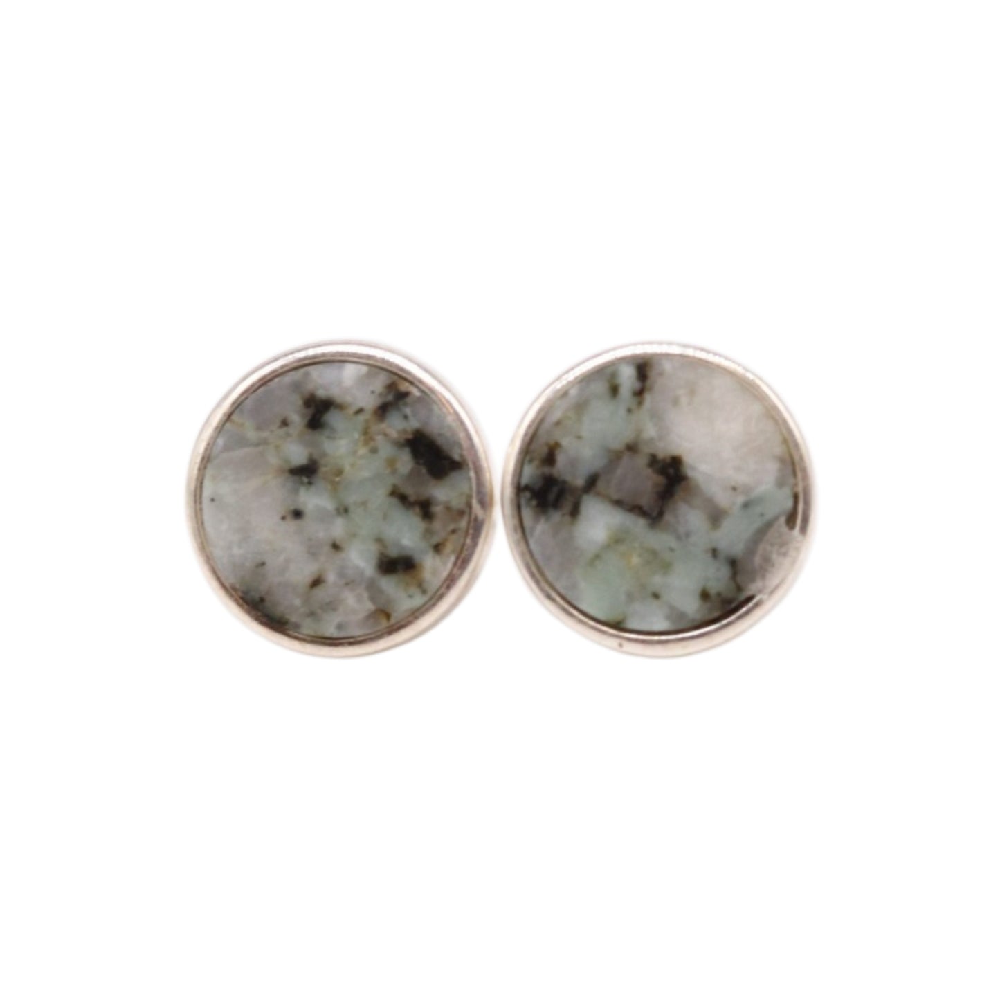 Earrings Made of Turquoise-Colored Lake Stone from Valposchiavo