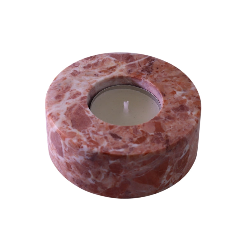 Light Sassalbo Marble Candle Holder