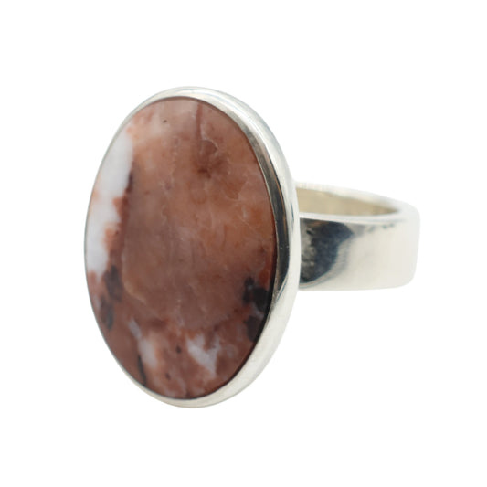 Adjustable Oval Ring in Sassalbo Marble from Valposchiavo