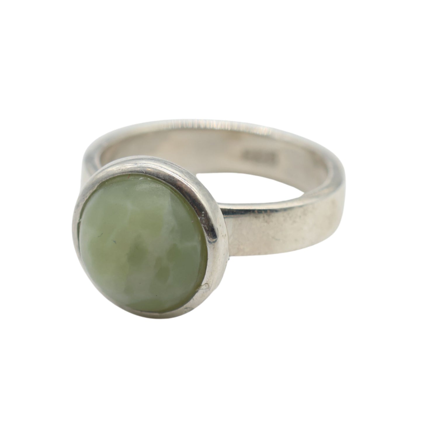 Adjustable Ring Made of Nephrite Jade from Valposchiavo