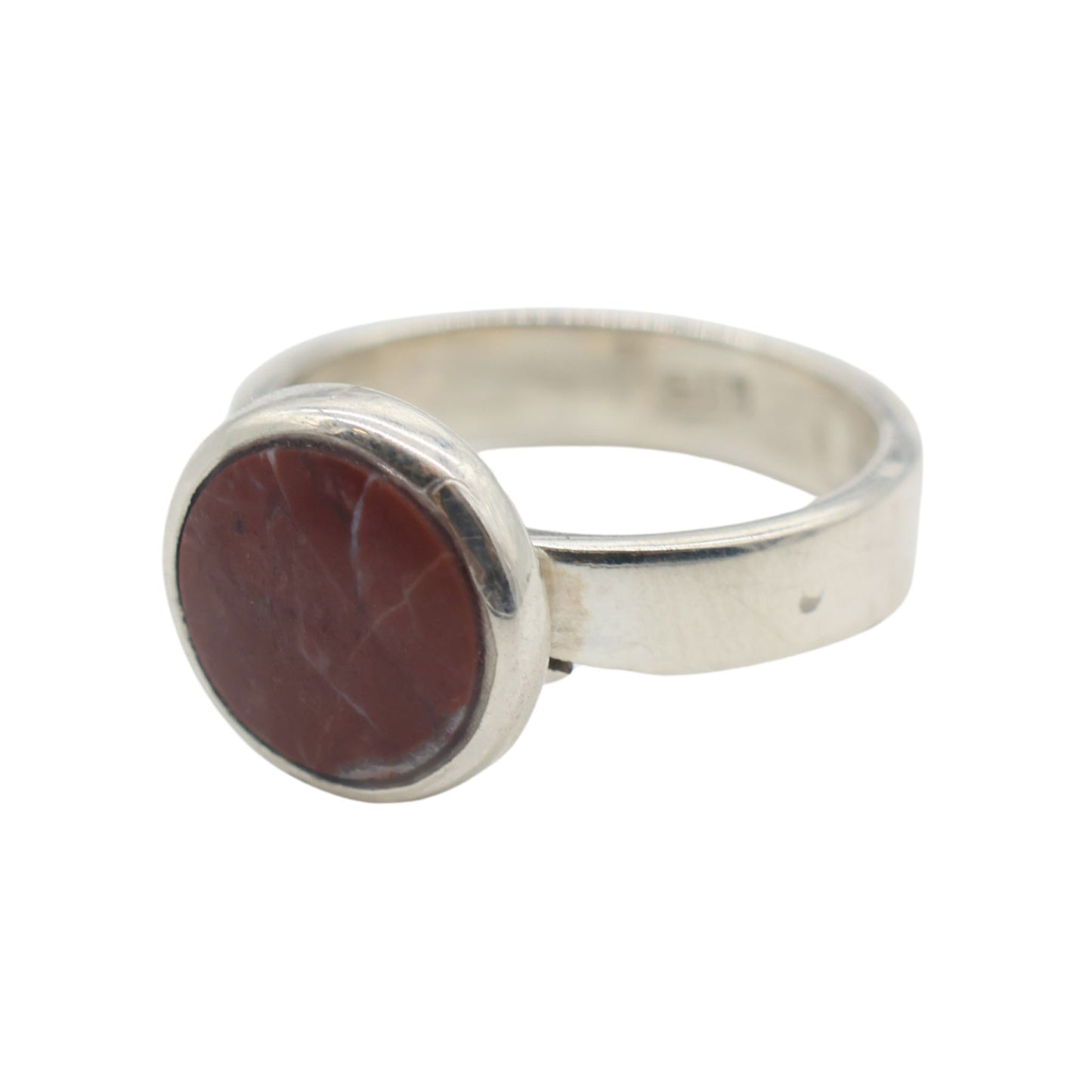 Adjustable Sassalbo Marble Ring in Wine Red