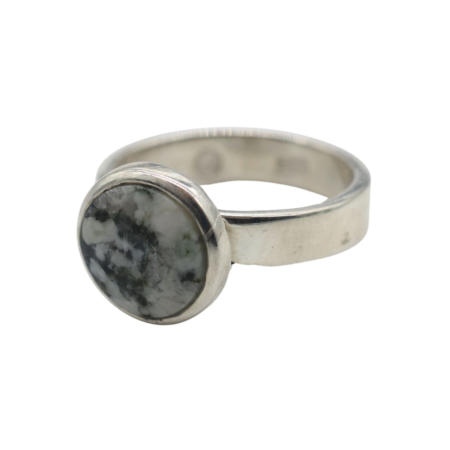 Adjustable Ring in Light Lake Stone from Valposchiavo