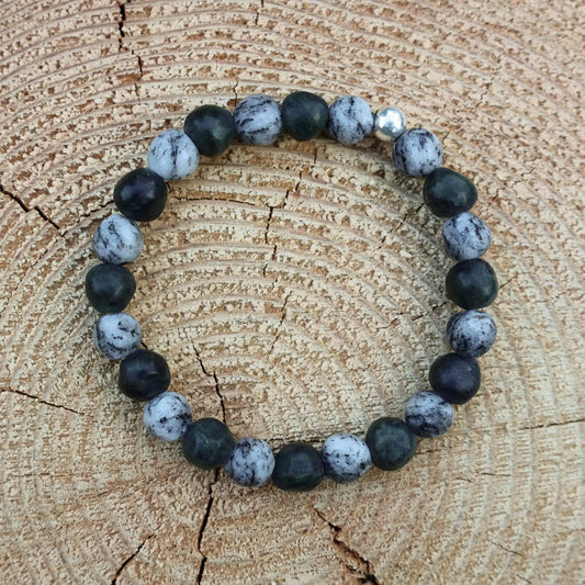 Bracelet in Serpentine & Granite from Valposchiavo