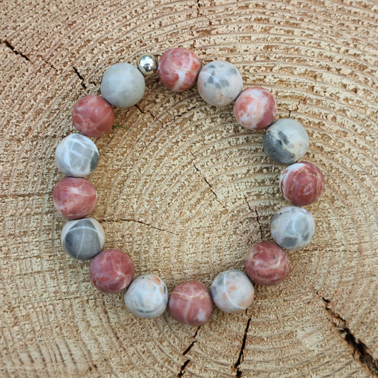 Bracelet in Special Sassalbo Marble & Red Marble