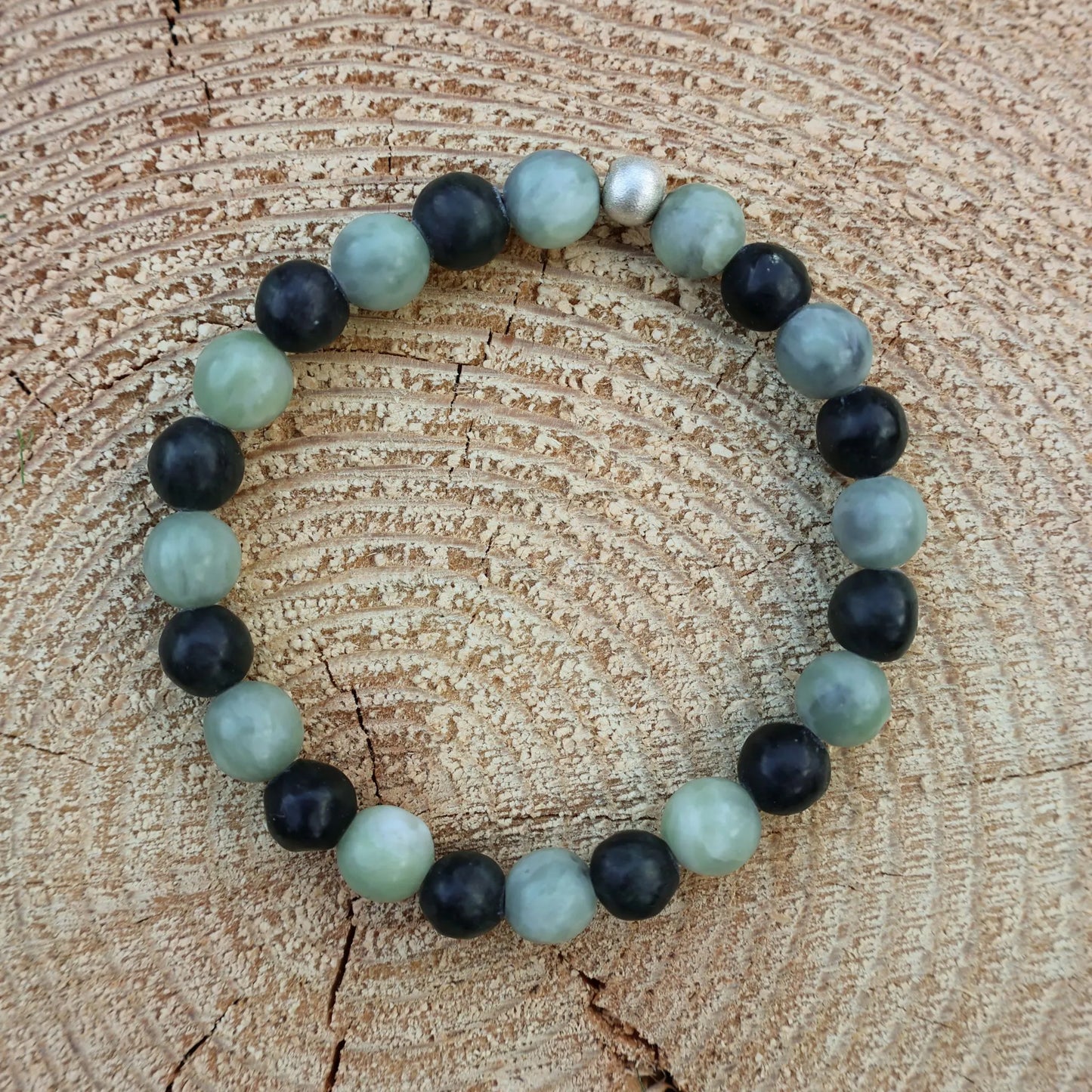 Bracelet Made of Fine Nephrite Jade & Serpentine from Valposchiavo