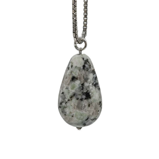 Teardrop Pendant in Lake Stone
