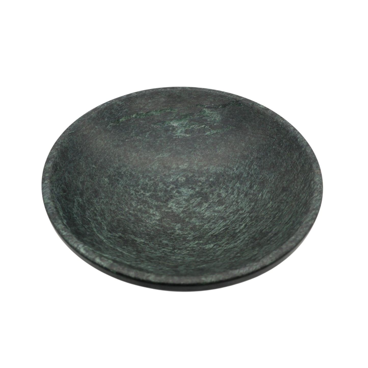 Medium-Sized Bowl in Green Serpentine from Valposchiavo