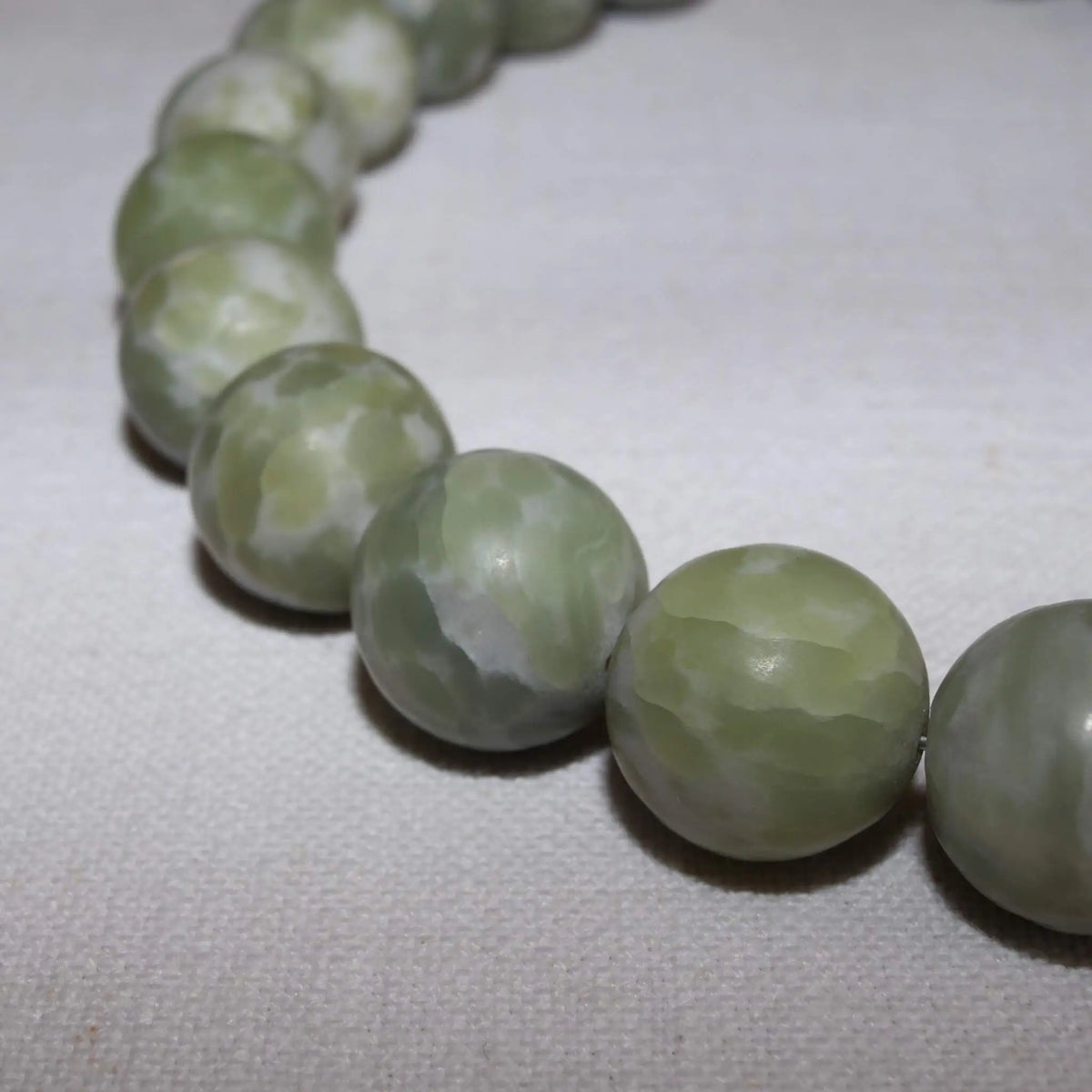 Nephrite Jade Bead Necklace from Valposchiavo