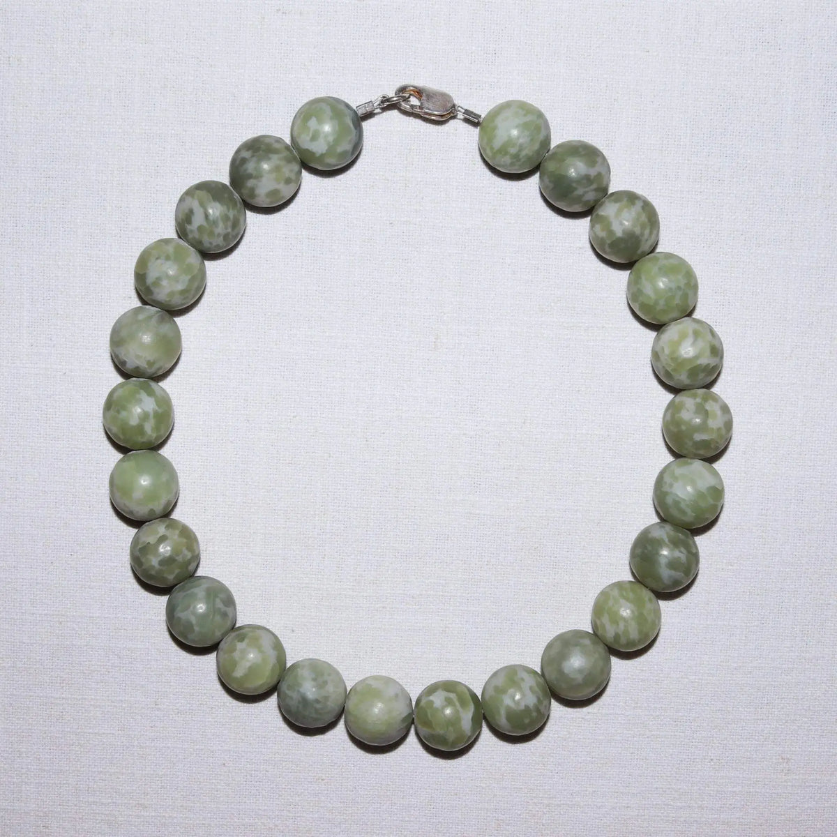 Nephrite Jade Bead Necklace from Valposchiavo