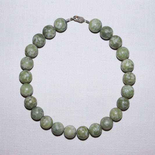 Nephrite Jade Bead Necklace from Valposchiavo