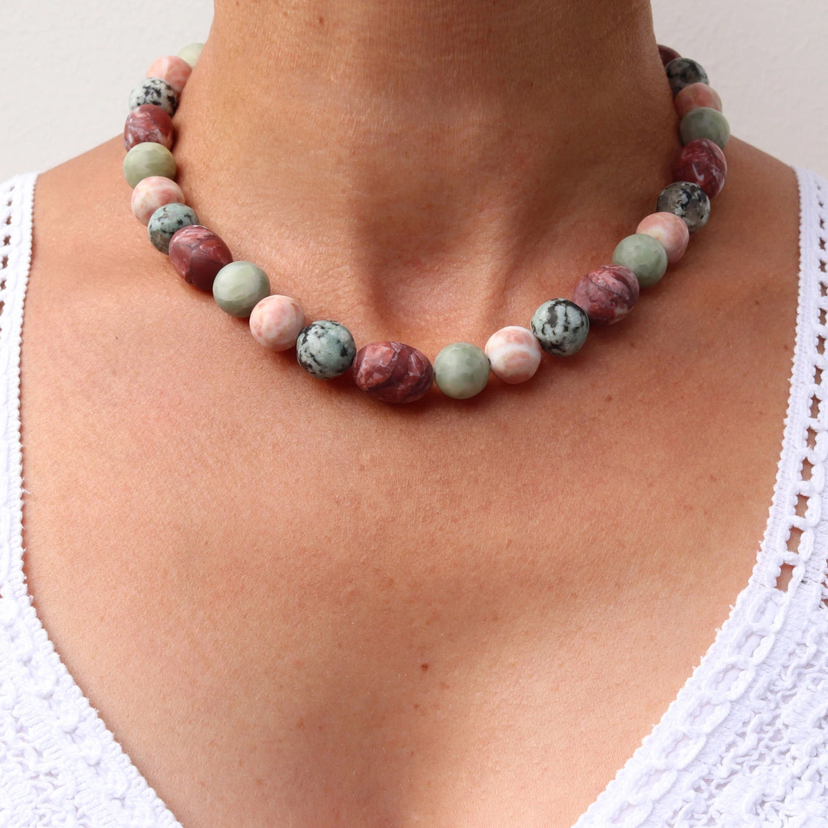 Necklace with a Selection of Stones from Valposchiavo