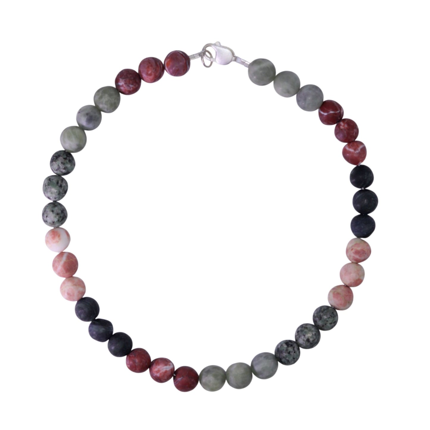 Halskette mit assortierten Steinen aus der Valposchiavo
