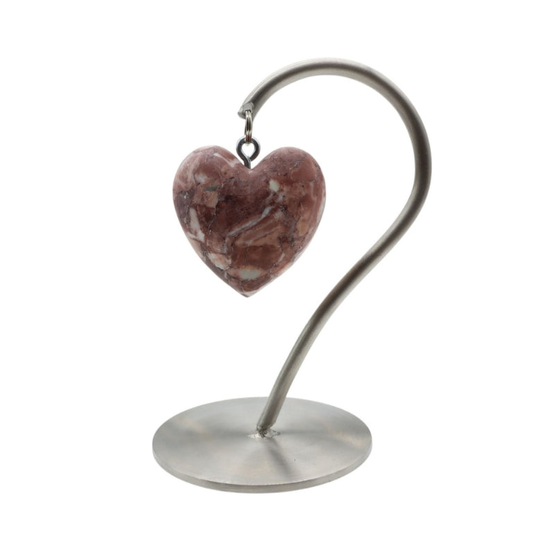 Heart of the Alps ® in Red-White Sassalbo Marble