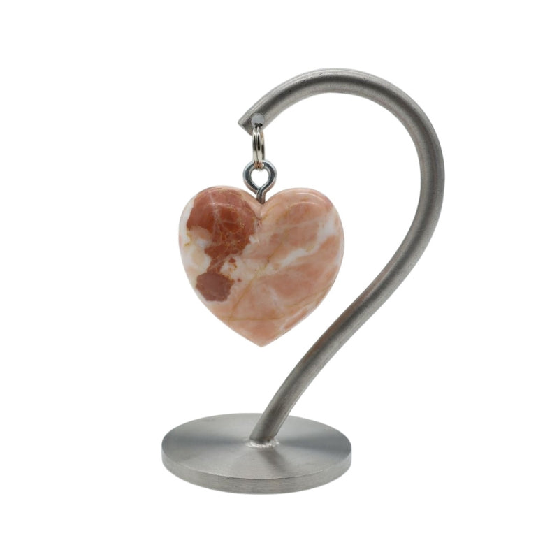 Heart of the Alps ® in Pink Sassalbo Marble with Rust-Red Pattern