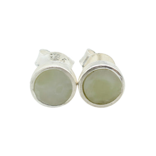 Earrings in Nephrite Jade from Valposchiavo