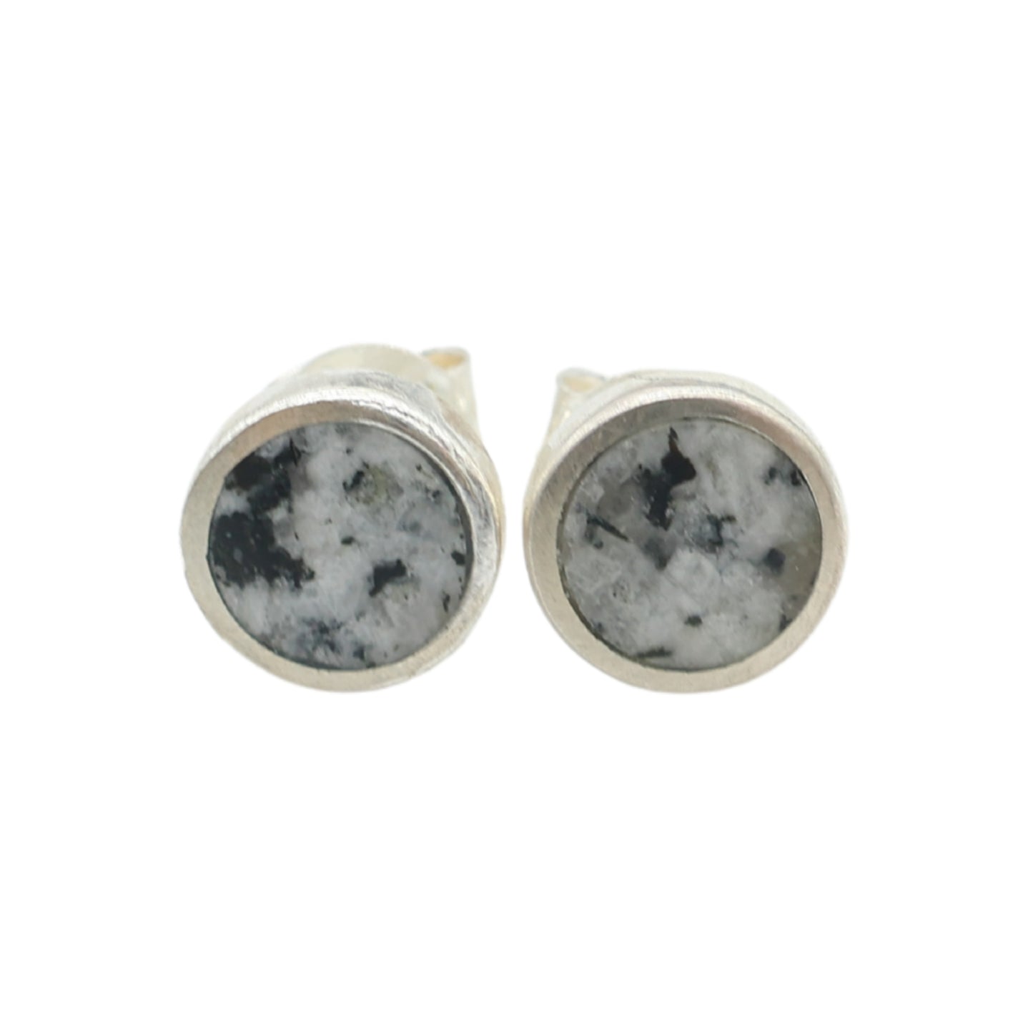 Earrings in Palü Granite from Valposchiavo
