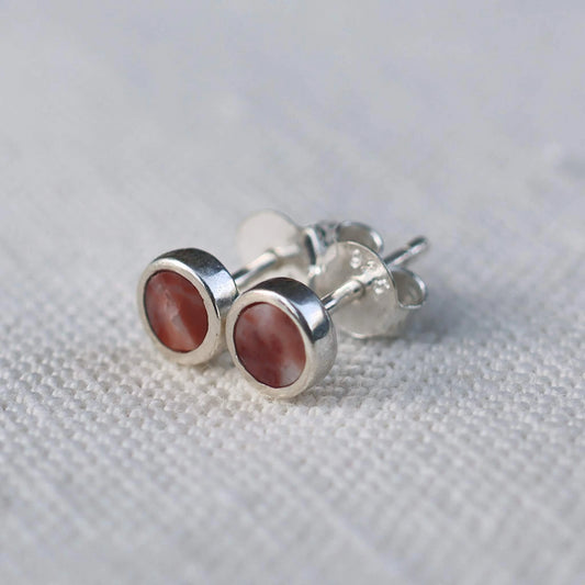 Earrings in Sassalbo Marble from Valposchiavo