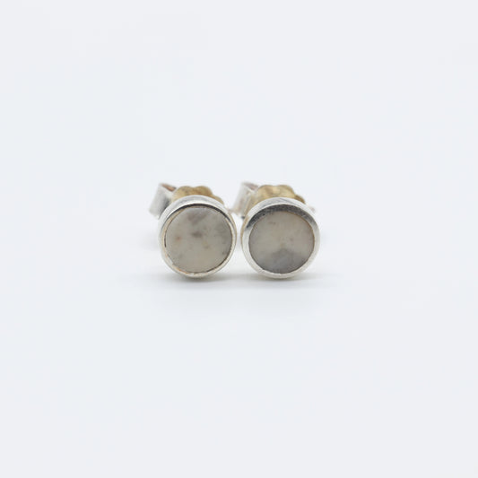 Ohrringe aus speziellem Sassalbo Marmor, 5 mm