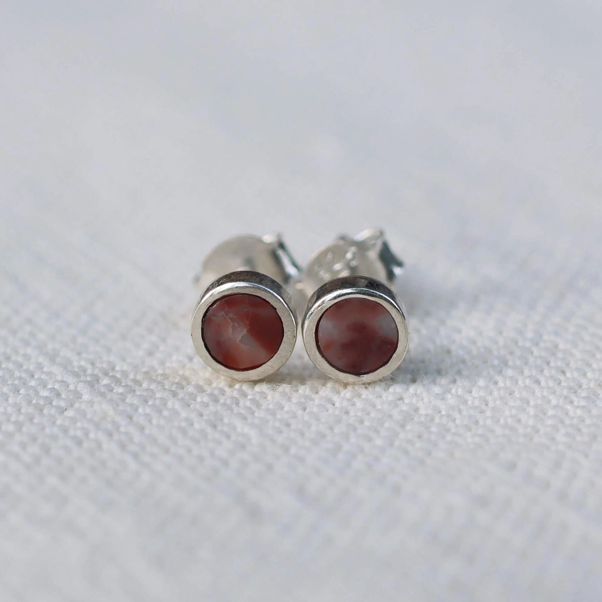 Earrings in Sassalbo Marble from Valposchiavo