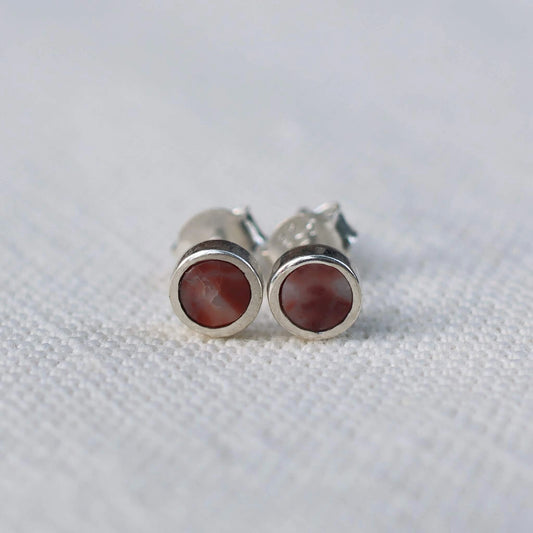 Earrings in Sassalbo Marble from Valposchiavo