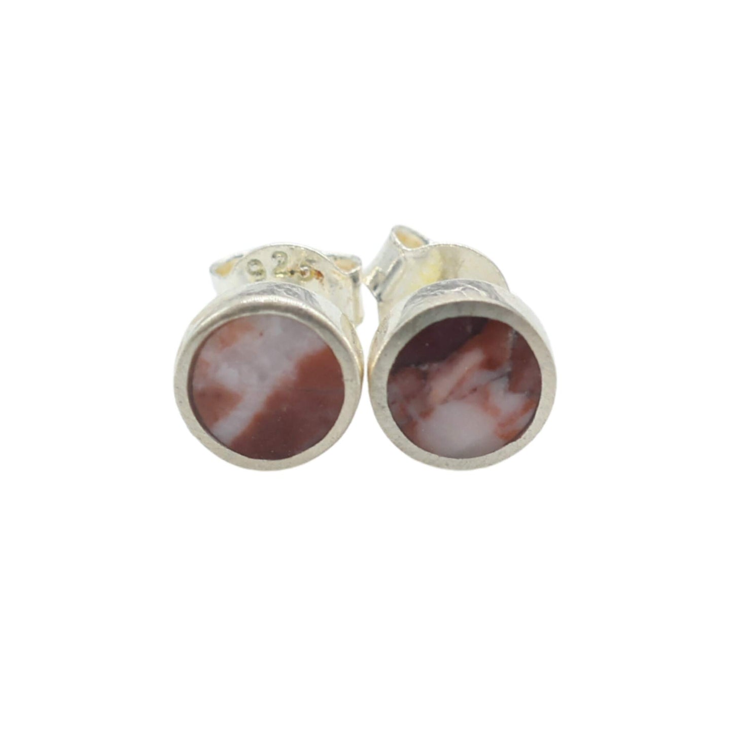 Earrings in Sassalbo Marble from Valposchiavo
