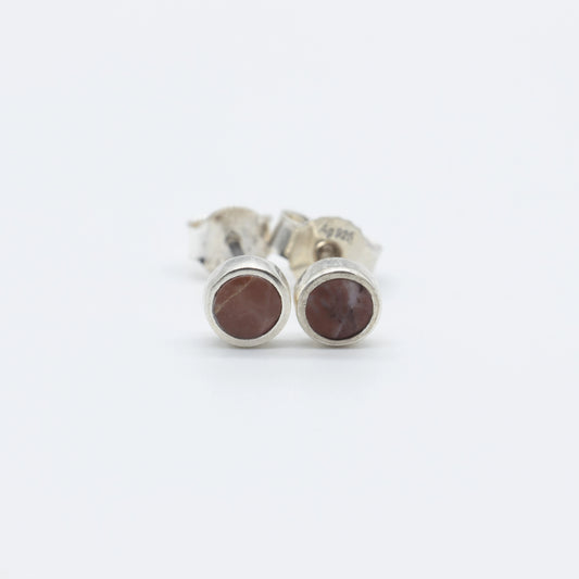 Earrings in Sassalbo Marble from Valposchiavo