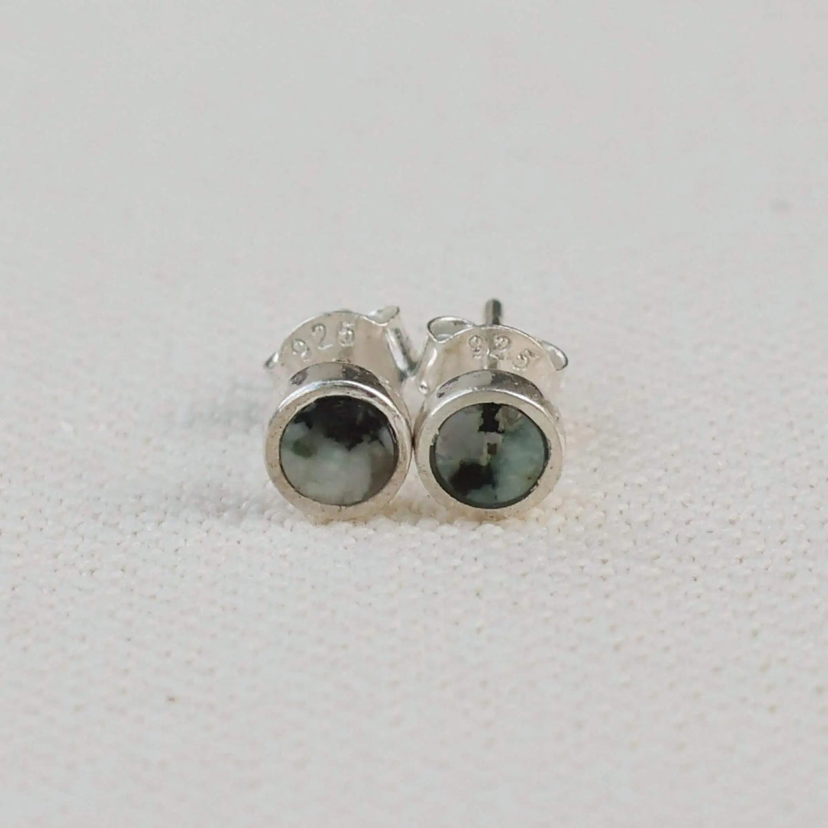 Earrings in Light Blue Lake Stone