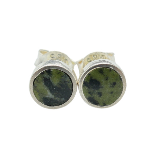 Earrings in Moss Green Lake Stone