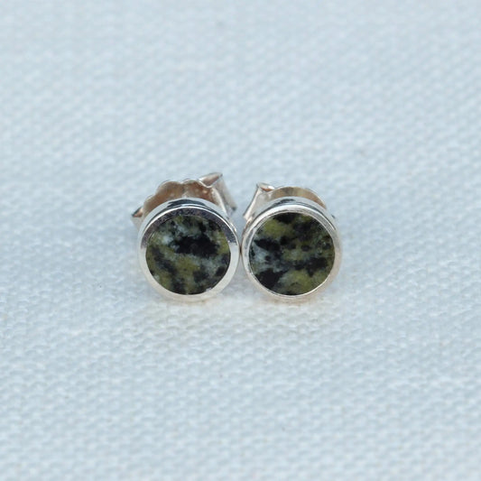 Earrings in Moss Green Lake Stone