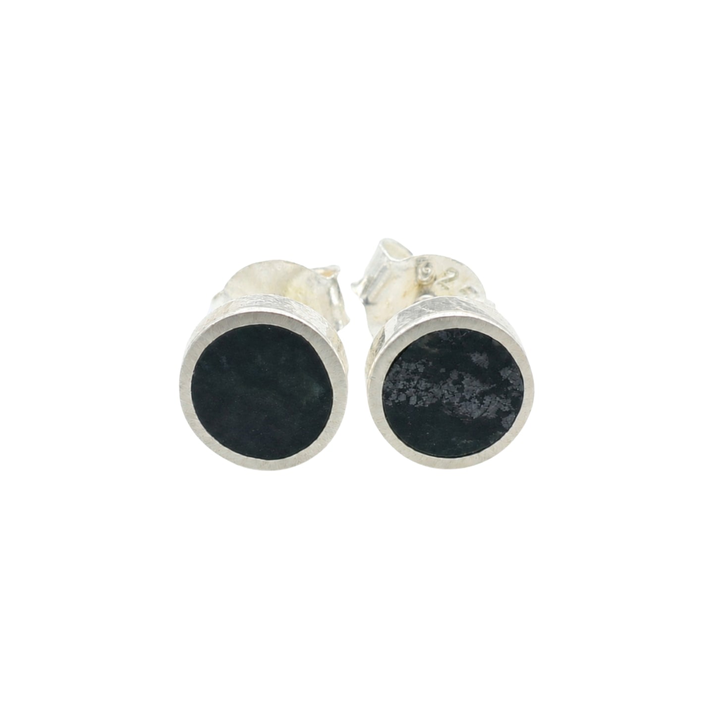 Earrings in Black Serpentine from Valposchiavo
