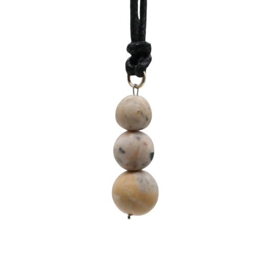 Pendant with Three Spheres in Sassalbo Marble