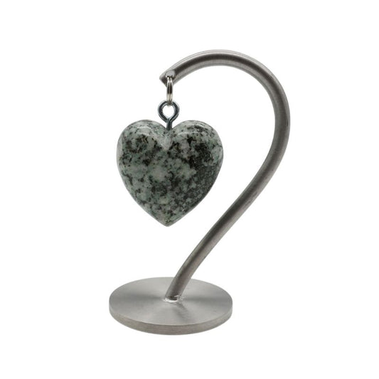 Cuore delle Alpi ® in pietra di lago turchese - nera