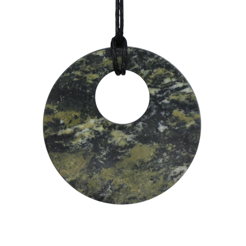 Minimalist Pendant in Moss Green Lake Stone