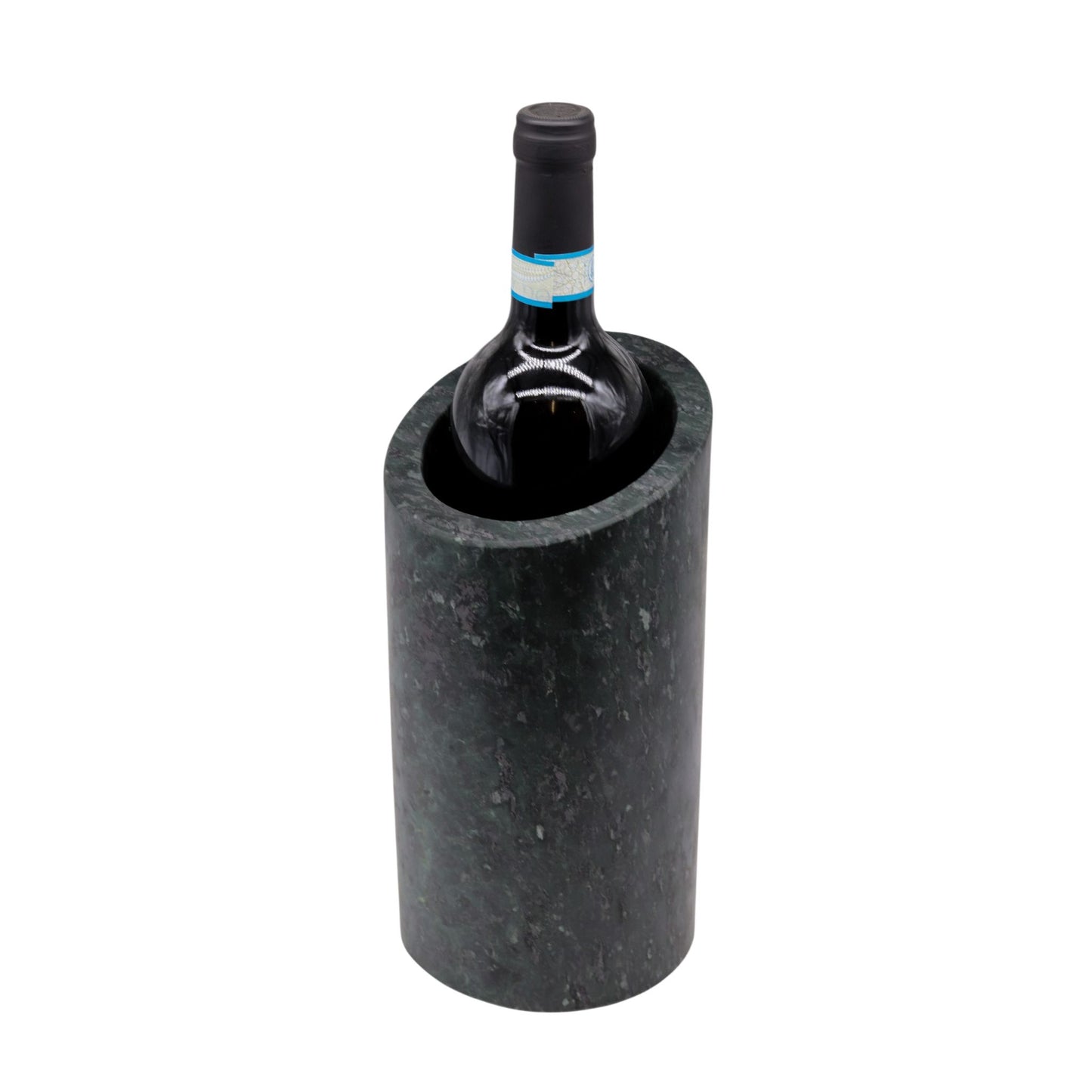 Bottle Holder Made of Green Serpentine from Valposchiavo