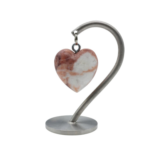 Cuore delle Alpi ® in marmo Sassalbo rosso con sfumatura bianca