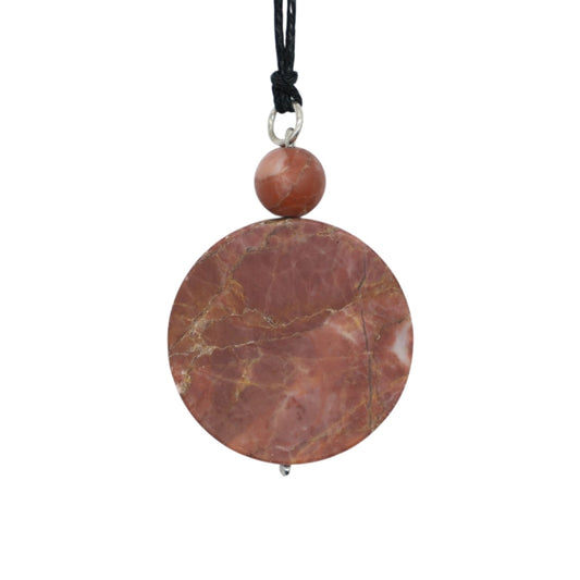 Pendant in Red Sassalbo Marble