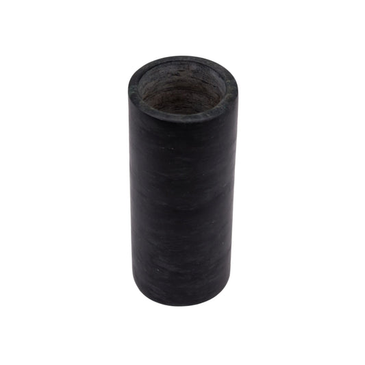 Piccolo vaso in serpentino nero della Valposchiavo